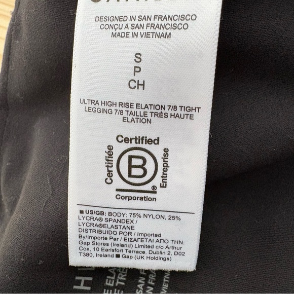 Athleta Ultra High Rise Elation 7/8 Tight Leggings NWT Black Small - Picture 7 of 7